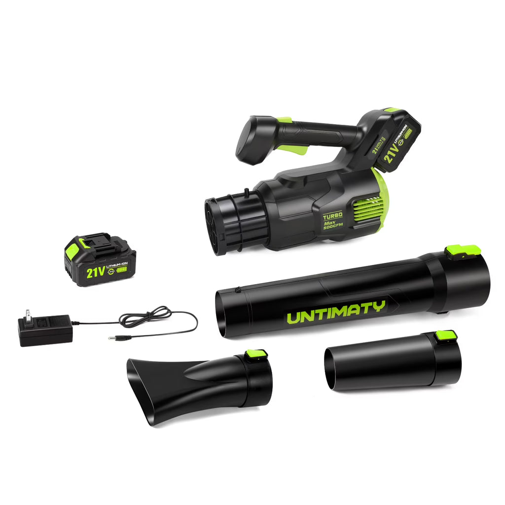 500 CFM Cordless Leaf Blower for Lawn Care 150 MPH Battery Leaf Blower Leaf Blower with 4.0Ah Battery and Charger,Green